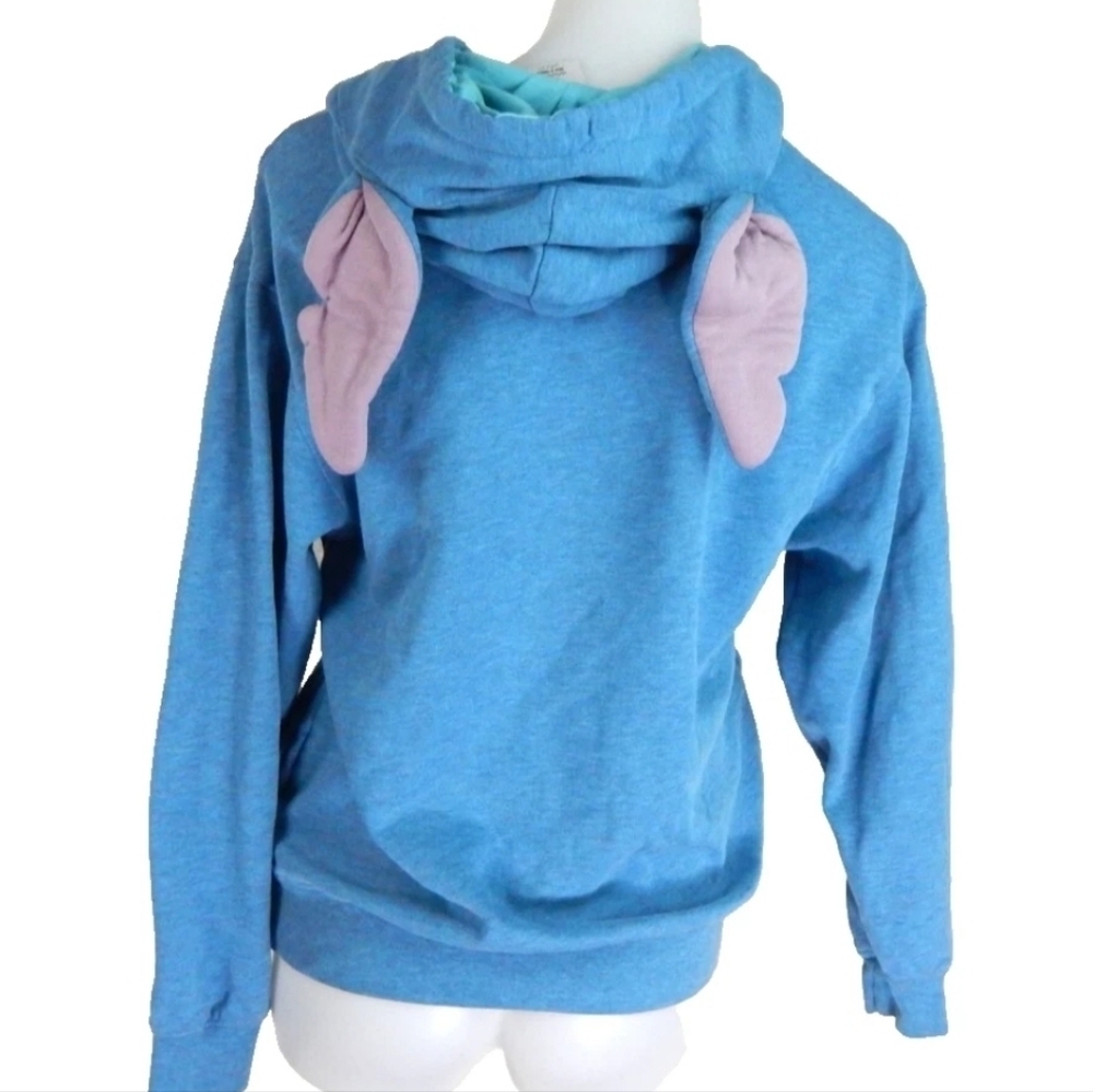 Disney Parks Stitch Zip Mouth Hoodie - Picture 4 of 5
